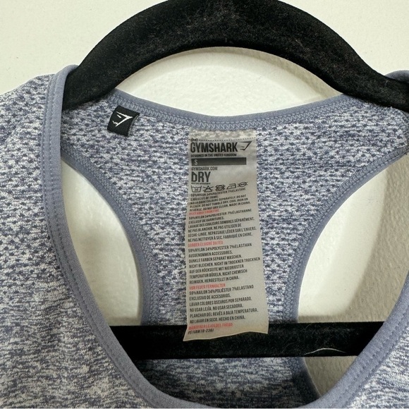 Gymshark blue grey marled vital seamless sports bra small - Picture 2 of 4